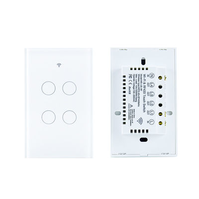 1/2/3/4/6/8 गैंग लाइट स्मार्ट वाईफाई वॉल स्विच RF433 को एलेक्सा के साथ न्यूट्रल वायर Tuya ऐप कंट्रोल वर्क्स की जरूरत है