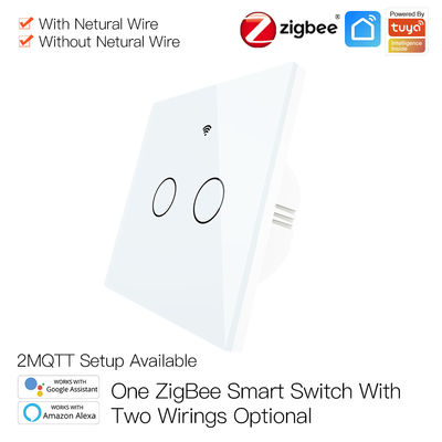 Zigbee Wifi स्मार्ट वॉल लाइट स्विच वॉयस कंट्रोल लाइट स्विच